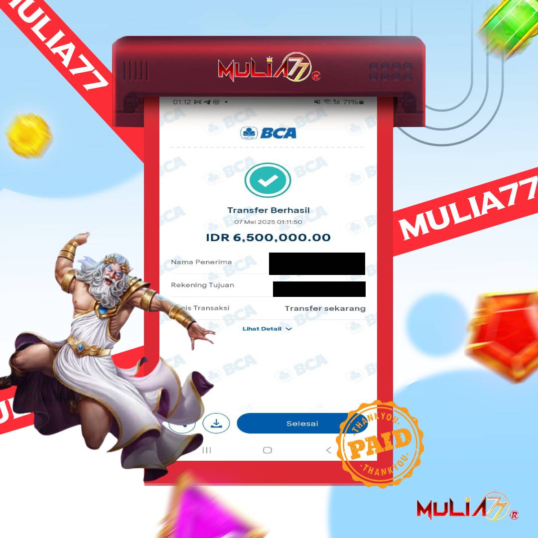 Menang Jackpot Slot Online Gacor MULIA77 Resmi Rp 6.500.000