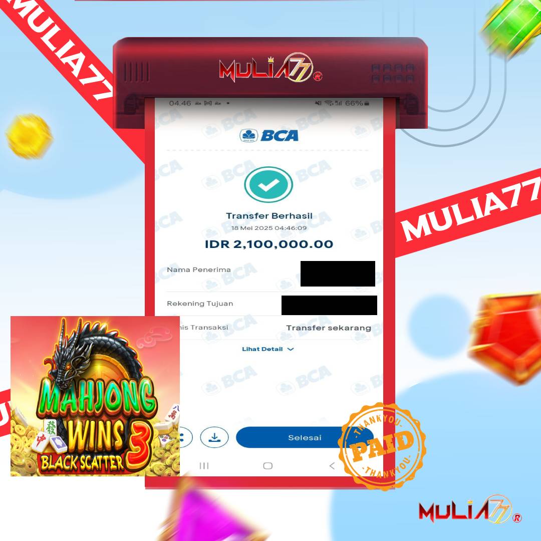 Menang Jackpot Slot Online Gacor MULIA77 Resmi Rp 2.100.000