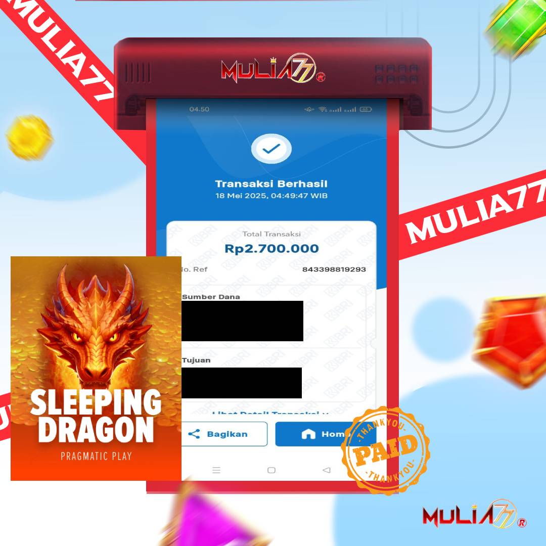 Menang Jackpot Slot Online Gacor MULIA77 Resmi Rp 2.700.000