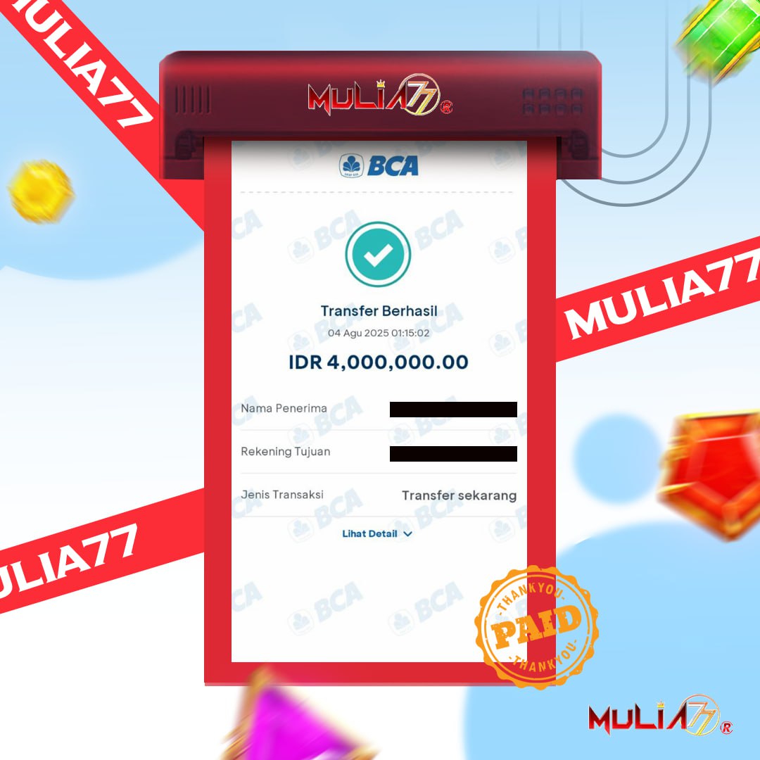 Menang Jackpot Slot Online Gacor MULIA77 Resmi Rp 4.000.000