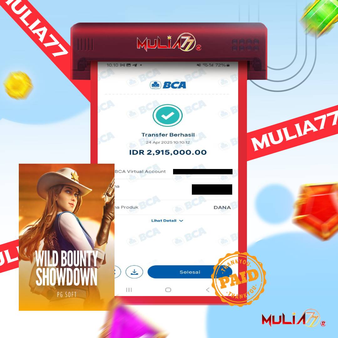 Menang Jackpot Slot Online Gacor MULIA77 Resmi Rp 2.915.000