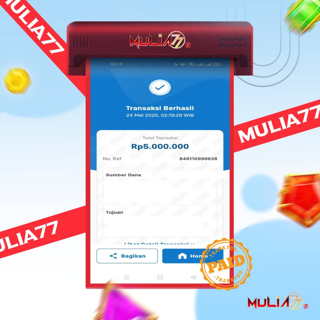 Menang Jackpot Slot Online Gacor MULIA77 Resmi Rp 5.000.000