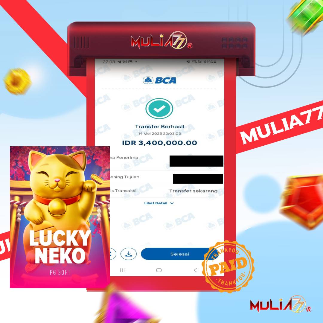 Menang Jackpot Slot Online Gacor MULIA77 Resmi Rp 3.400.000