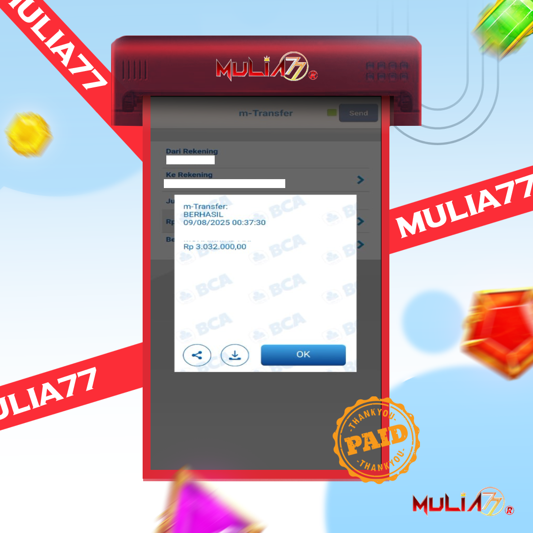 Menang Jackpot Slot Online Gacor MULIA77 Resmi Rp 3.032.000