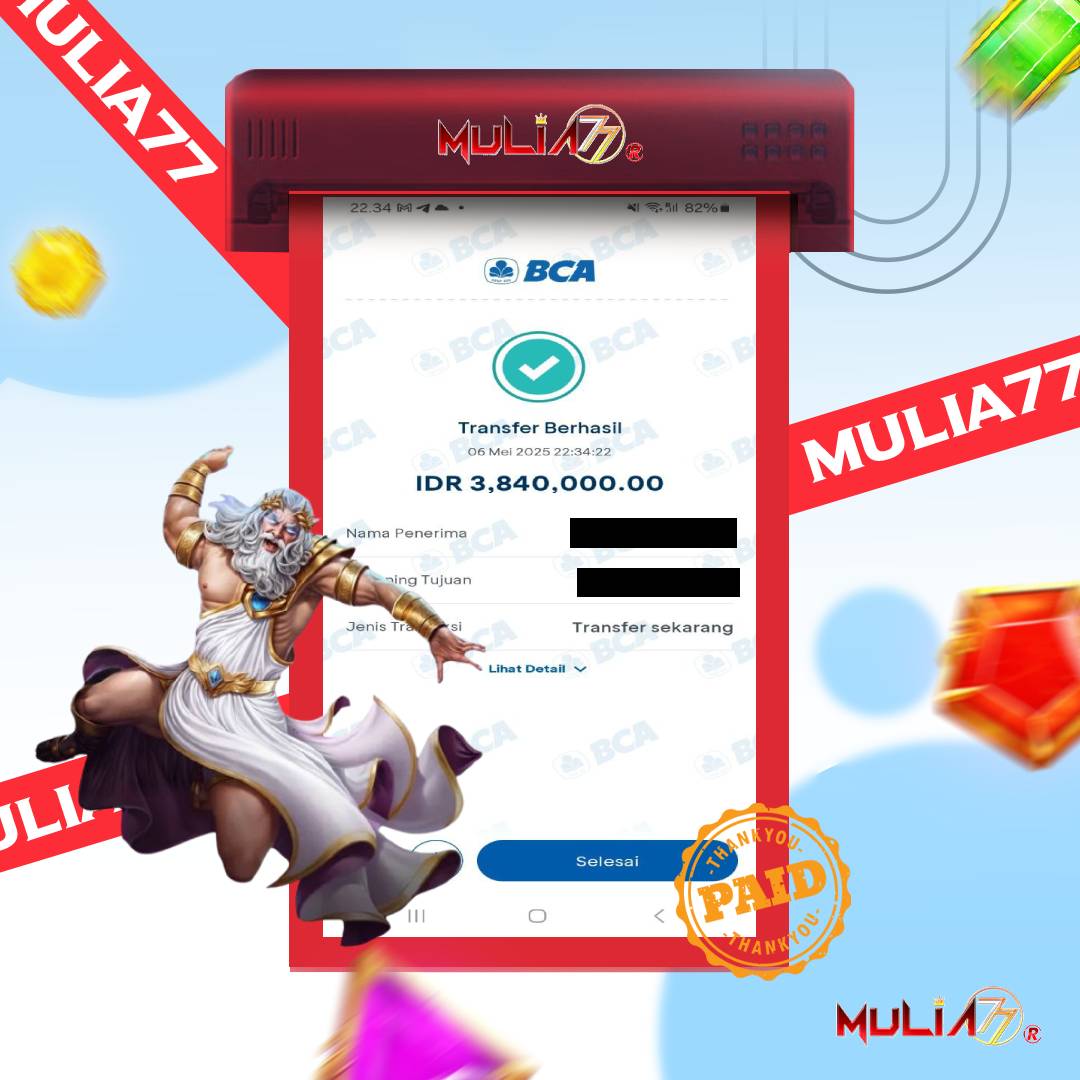 Menang Jackpot Slot Online Gacor MULIA77 Resmi Rp 3.840.000