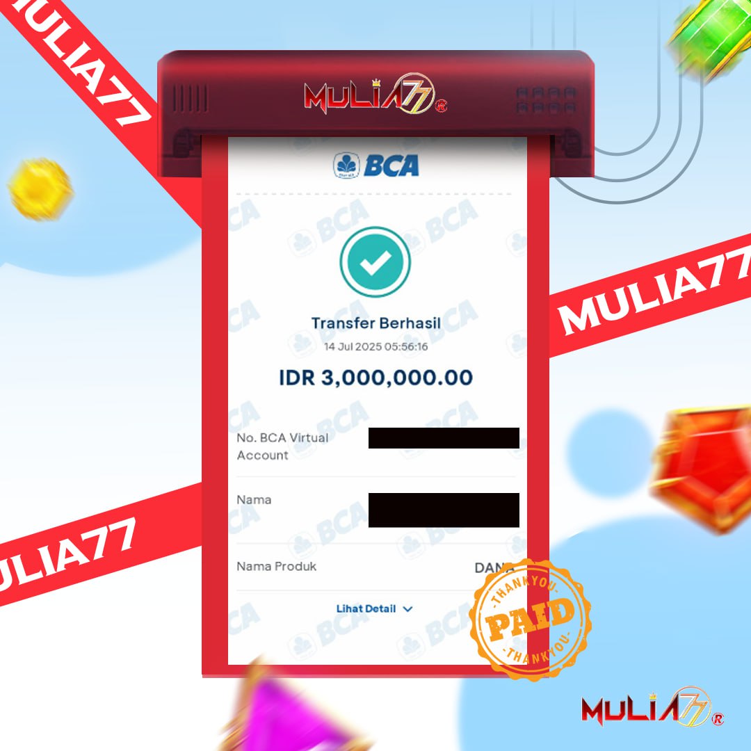 Menang Jackpot Slot Online Gacor MULIA77 Resmi Rp 3.000.000