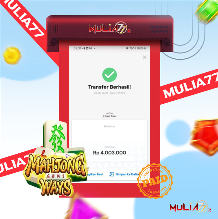 Menang Jackpot Slot Online Gacor MULIA77 Resmi Rp 4.003.000