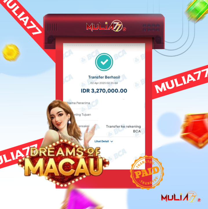 Menang Jackpot Slot Online Gacor MULIA77 Resmi Rp 3.270.000