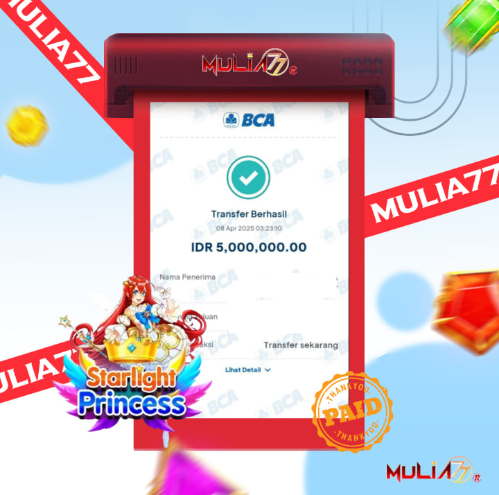 Menang Jackpot Slot Online Gacor MULIA77 Resmi Rp 5.000.000