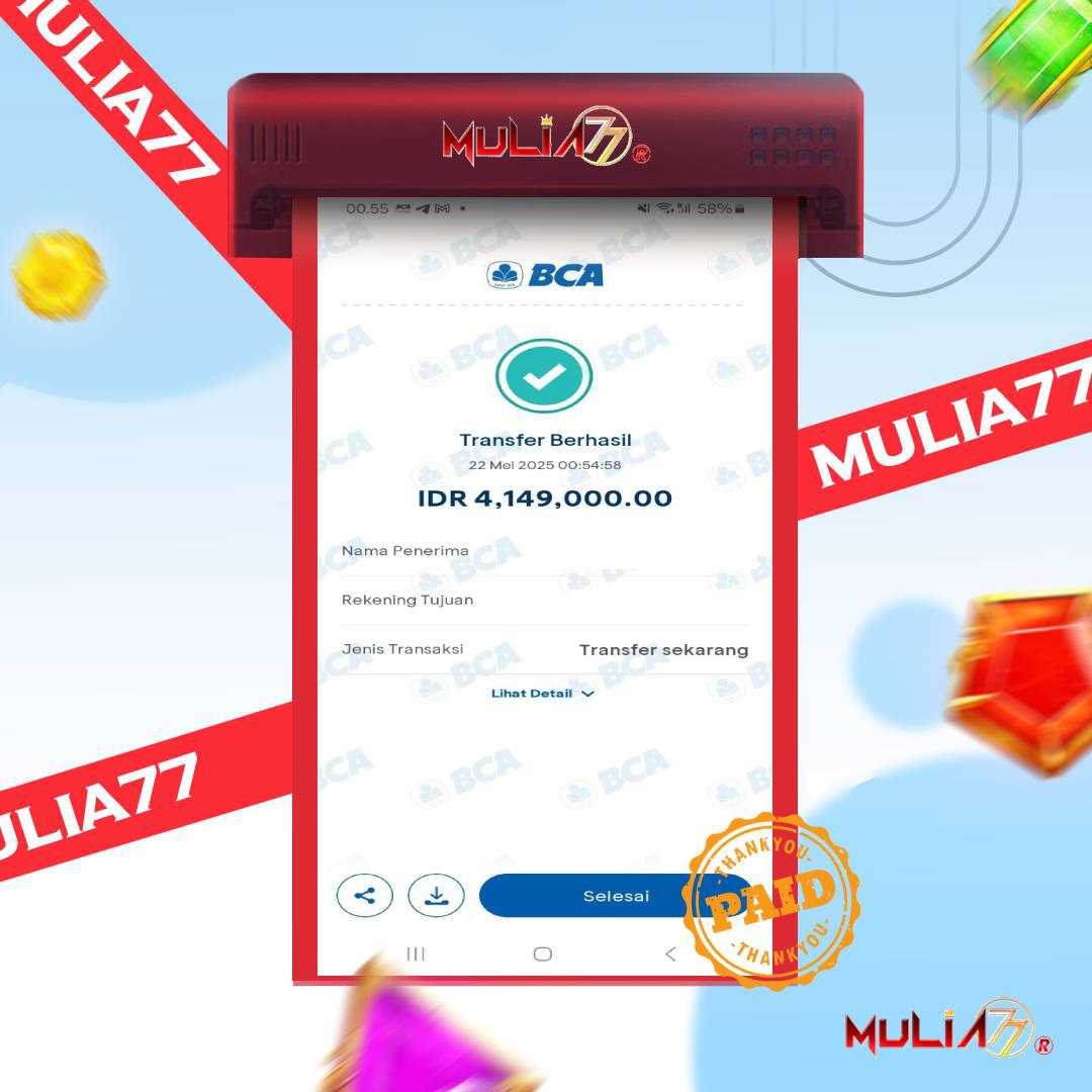 Menang Jackpot Slot Online Gacor MULIA77 Resmi Rp 4.149.000