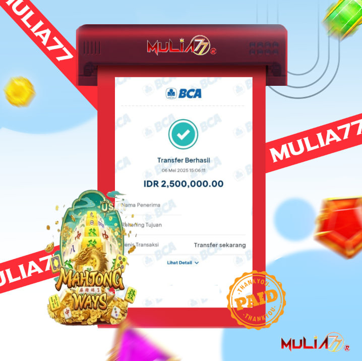 Menang Jackpot Slot Online Gacor MULIA77 Resmi Rp 2.500.000
