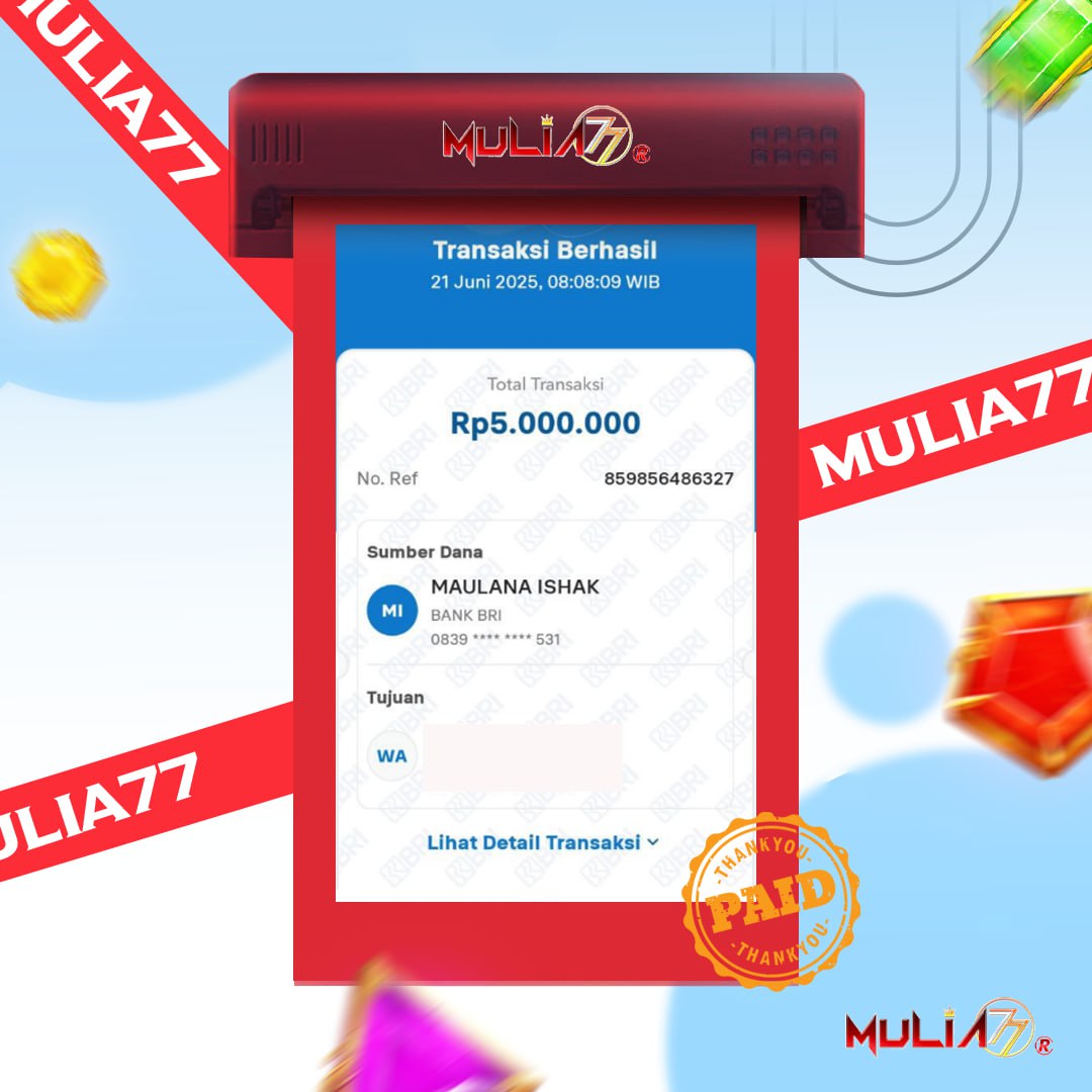 Menang Jackpot Slot Online Gacor MULIA77 Resmi Rp 5.000.000