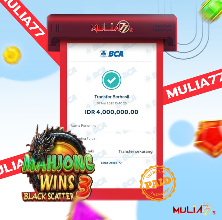 Menang Jackpot Slot Online Gacor MULIA77 Resmi Rp 4.000.000