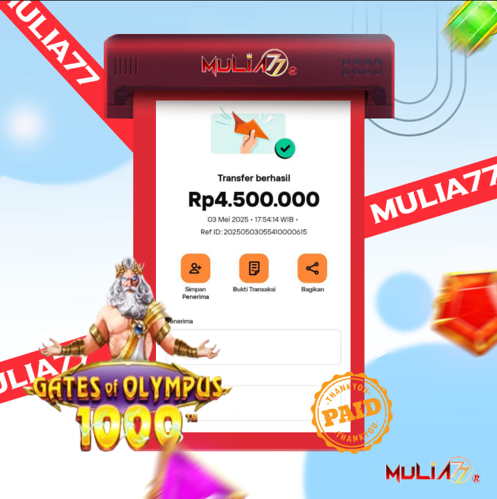 Menang Jackpot Slot Online Gacor MULIA77 Resmi Rp 4.500.000