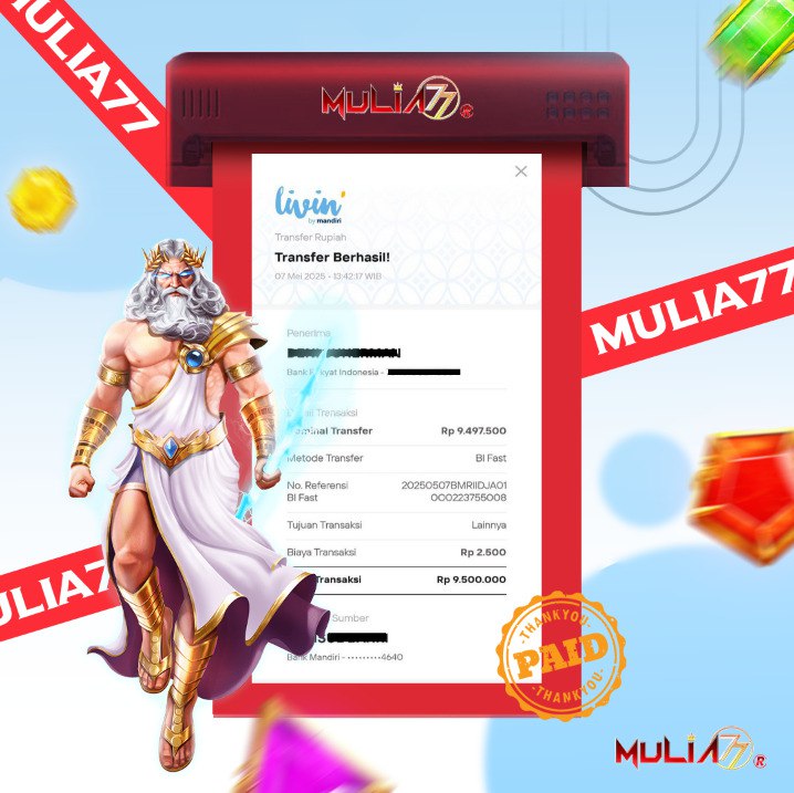 Menang Jackpot Slot Online Gacor MULIA77 Resmi Rp 9.500.000