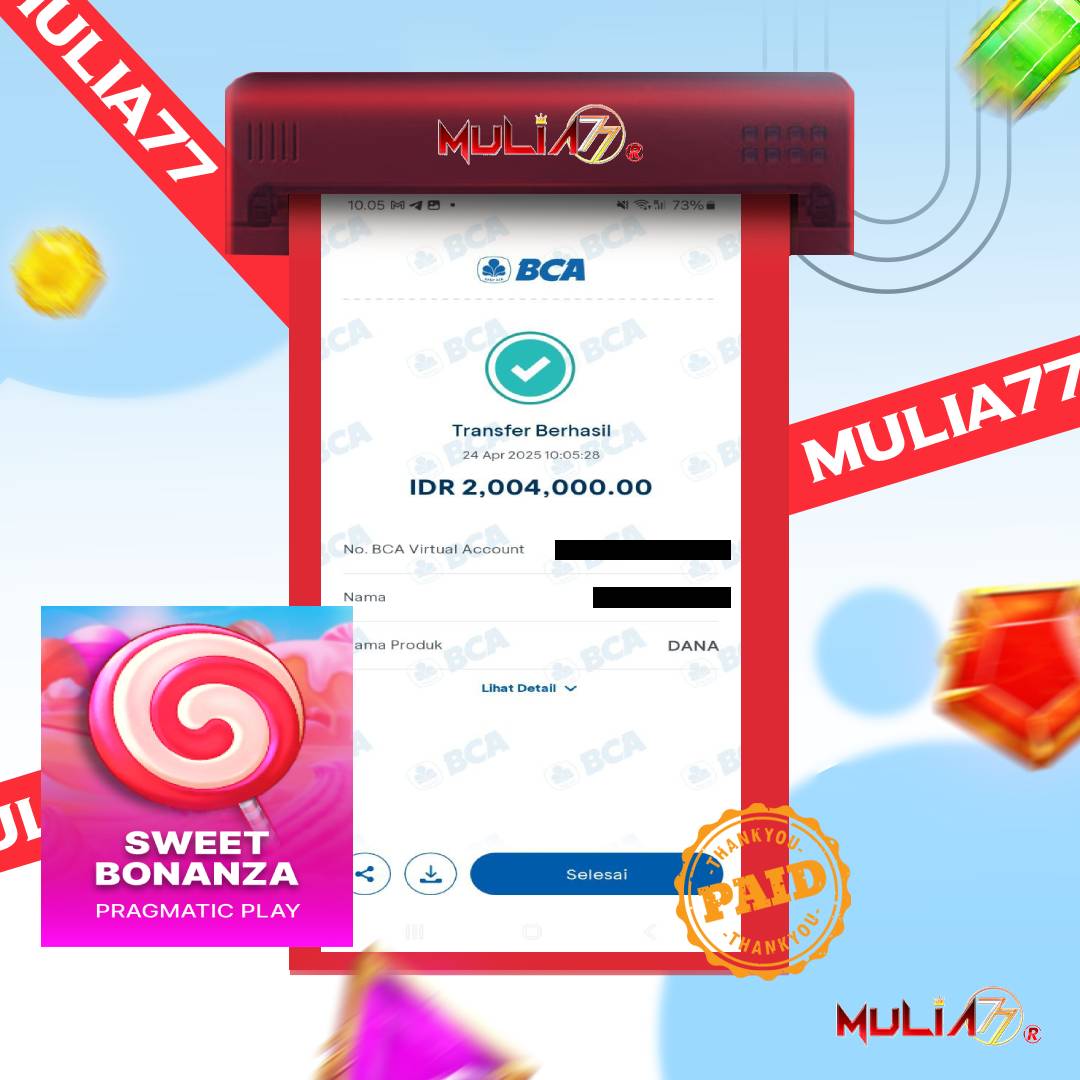 Menang Jackpot Slot Online Gacor MULIA77 Resmi Rp 2.004.000