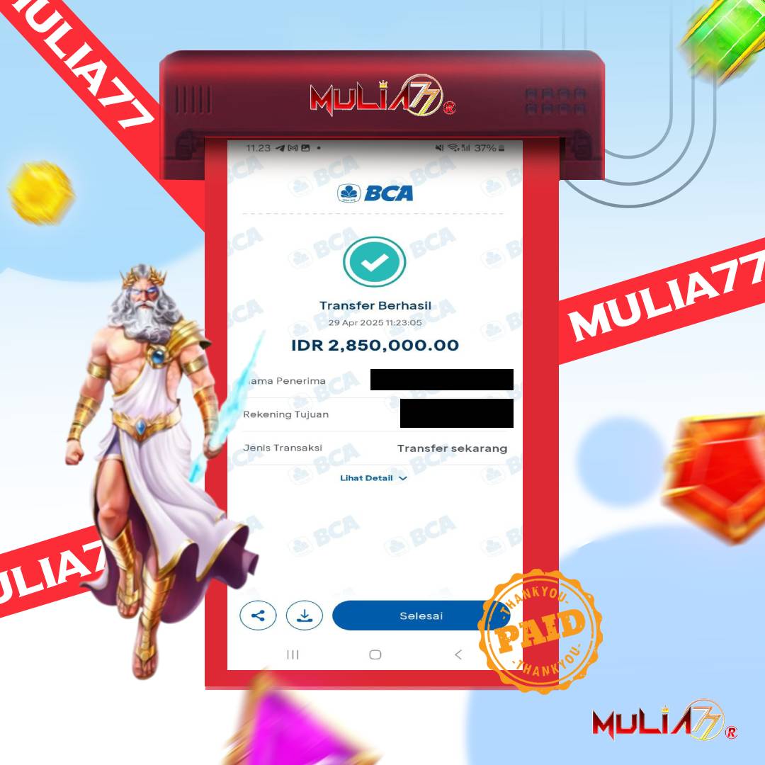 Menang Jackpot Slot Online Gacor MULIA77 Resmi Rp 2.850.000