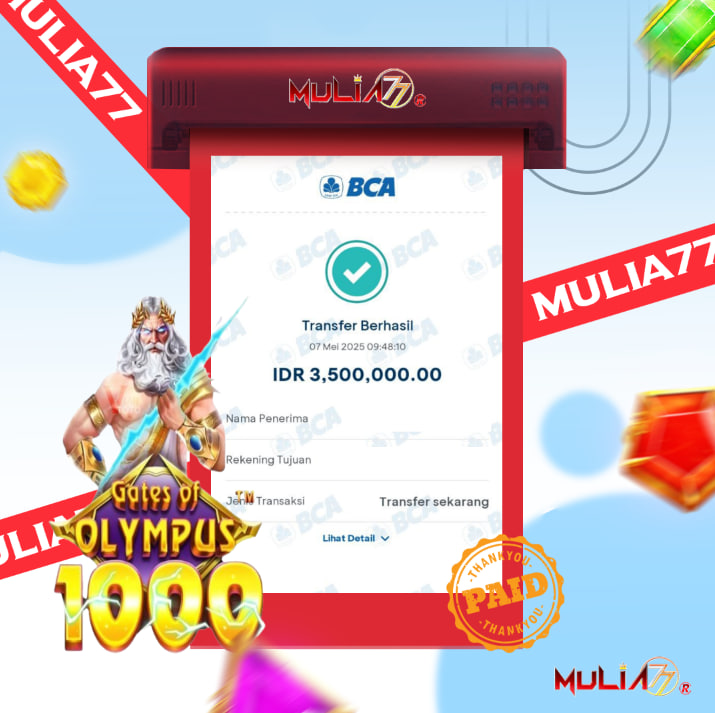Menang Jackpot Slot Online Gacor MULIA77 Resmi Rp 3.500.000