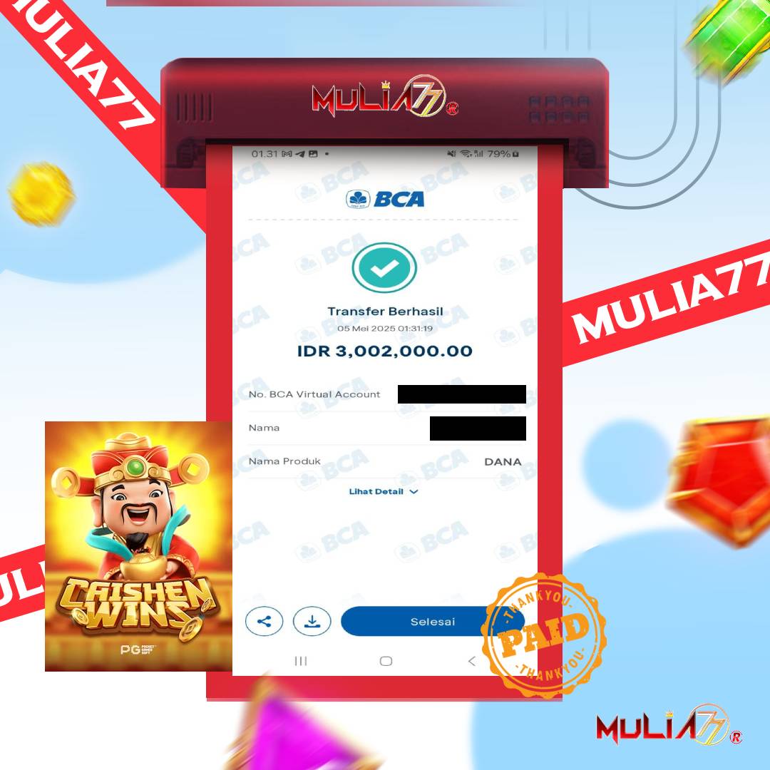 Menang Jackpot Slot Online Gacor MULIA77 Resmi Rp 3.002.000