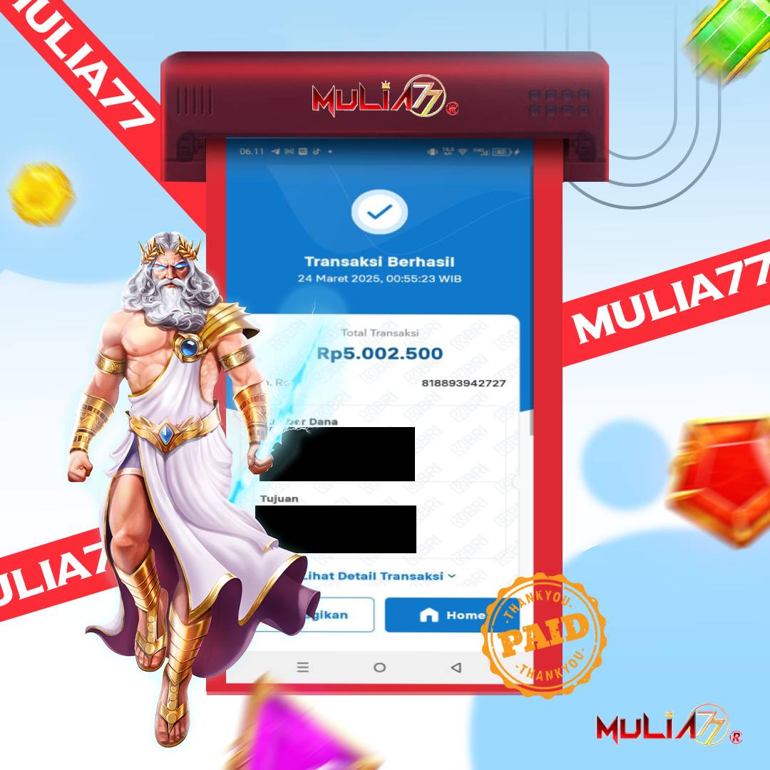 Menang Jackpot Slot Online Gacor MULIA77 Resmi Rp 5.002.500
