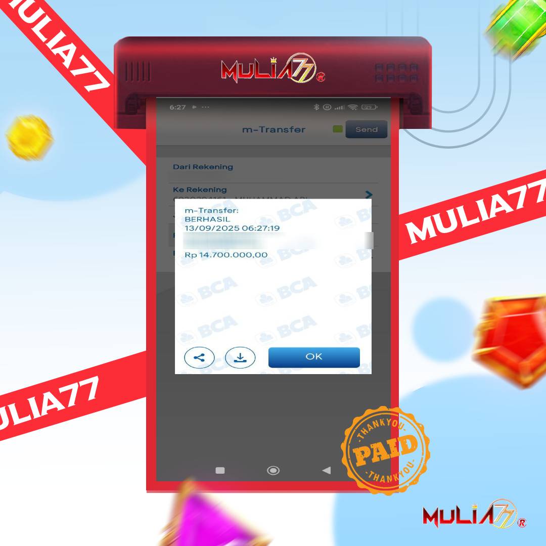 Menang Jackpot Slot Online Gacor MULIA77 Resmi Rp14.700.000