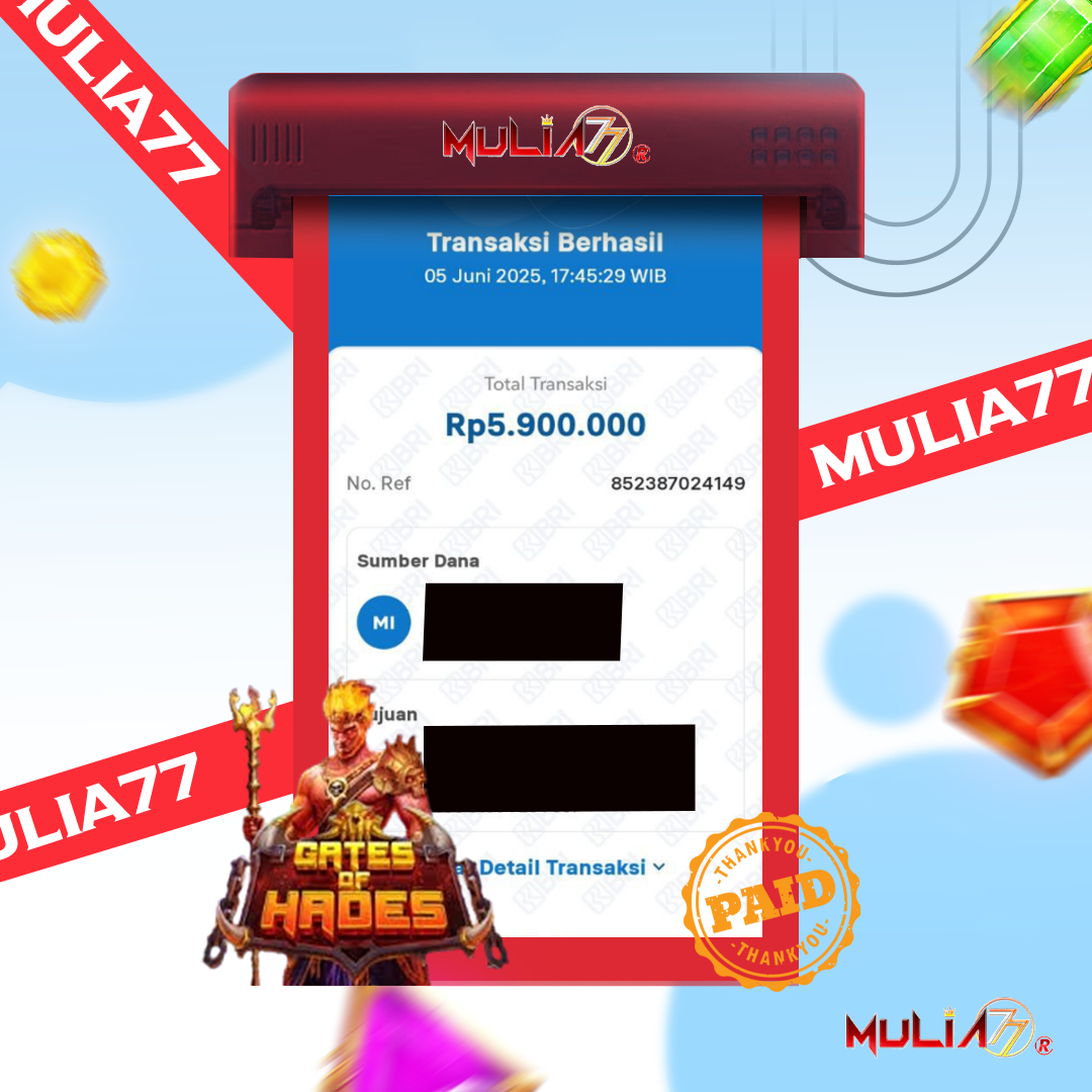 Menang Jackpot Slot Online Gacor MULIA77 Resmi Rp 5.900.000