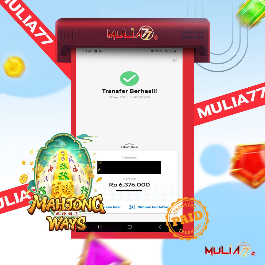 Menang Jackpot Slot Online Gacor MULIA77 Resmi Rp 6.376.000