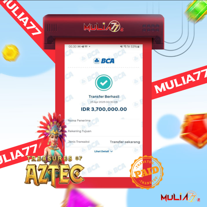 Menang Jackpot Slot Online Gacor MULIA77 Resmi Rp 3.700.000