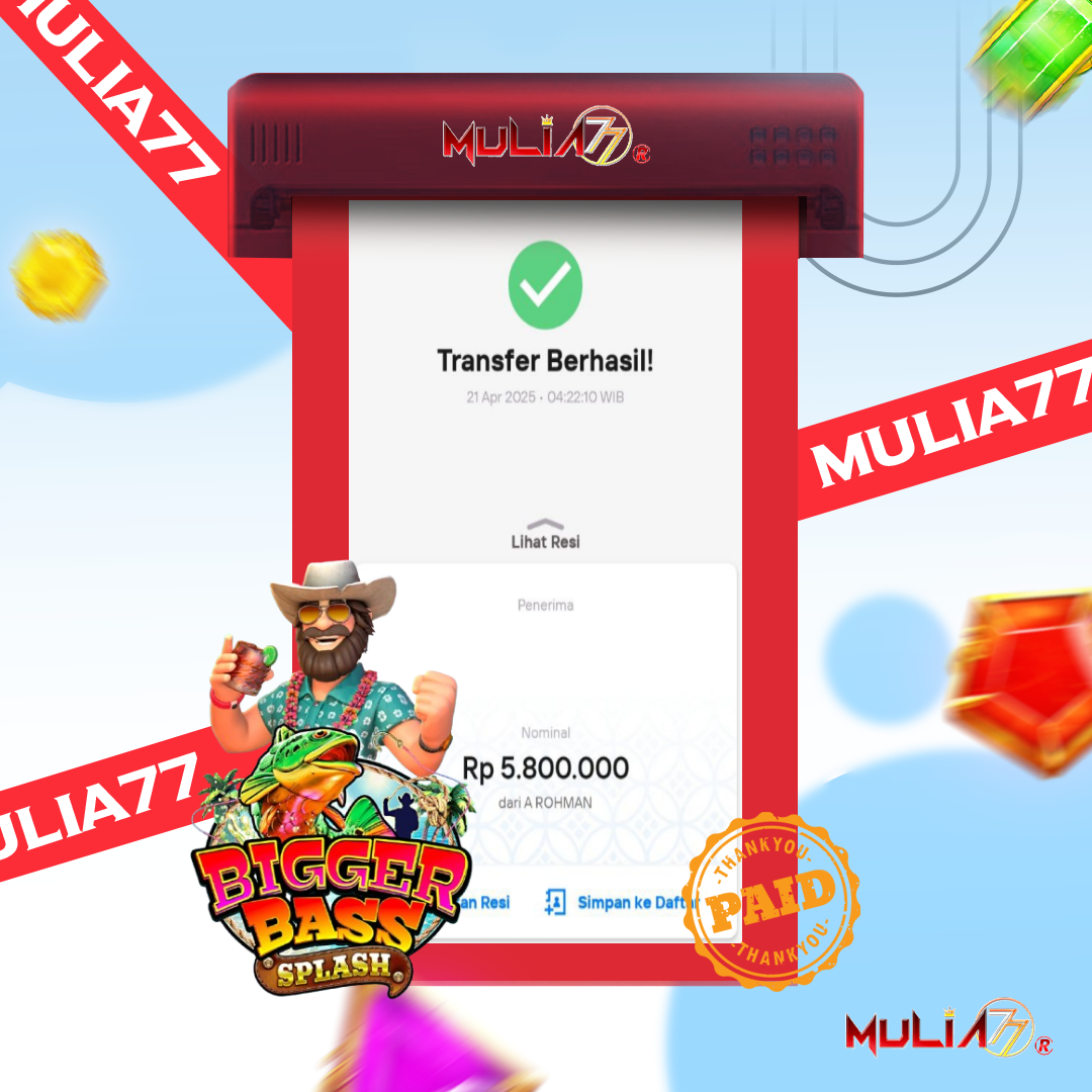 Menang Jackpot Slot Online Gacor MULIA77 Resmi Rp 5.800.000