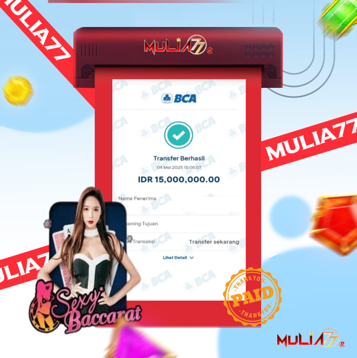 Menang Jackpot Slot Online Gacor MULIA77 Resmi Rp 15.000.000