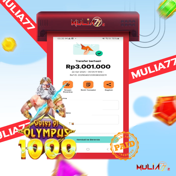 Menang Jackpot Slot Online Gacor MULIA77 Resmi Rp 3.001.000