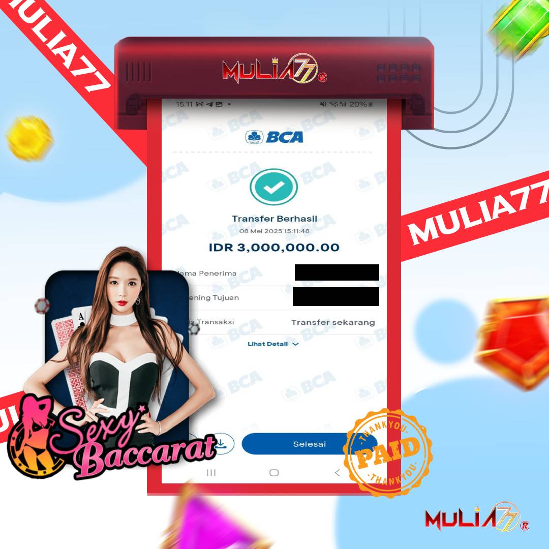Menang Jackpot Slot Online Gacor MULIA77 Resmi Rp 3.000.000