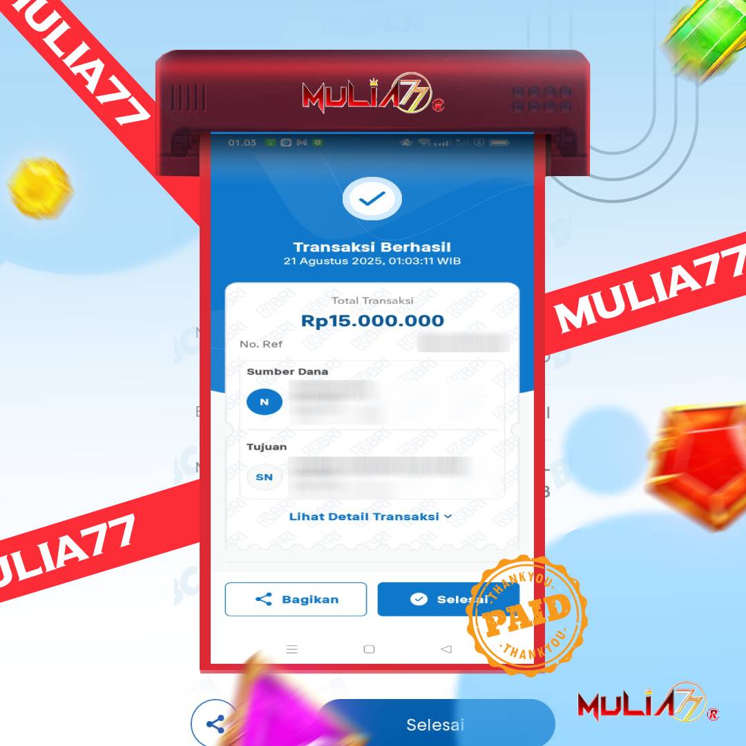 Menang Jackpot Slot Online Gacor MULIA77 Resmi Rp15.000.000