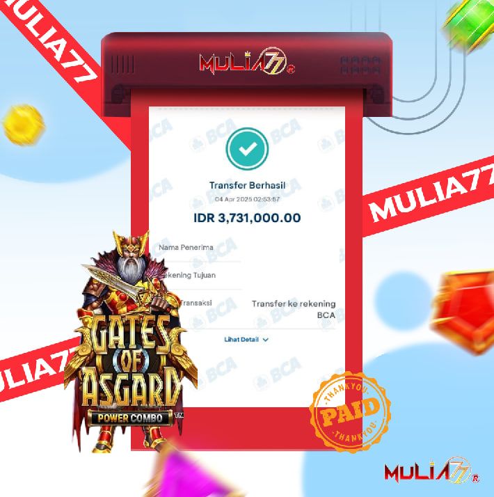 Menang Jackpot Slot Online Gacor MULIA77 Resmi Rp 3.731.000