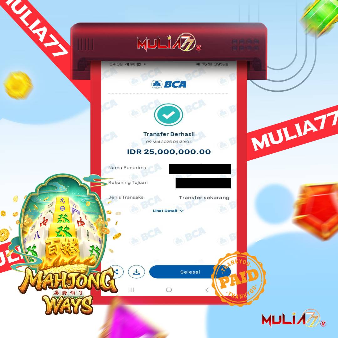 Menang Jackpot Slot Online Gacor MULIA77 Resmi Rp 25.000.000