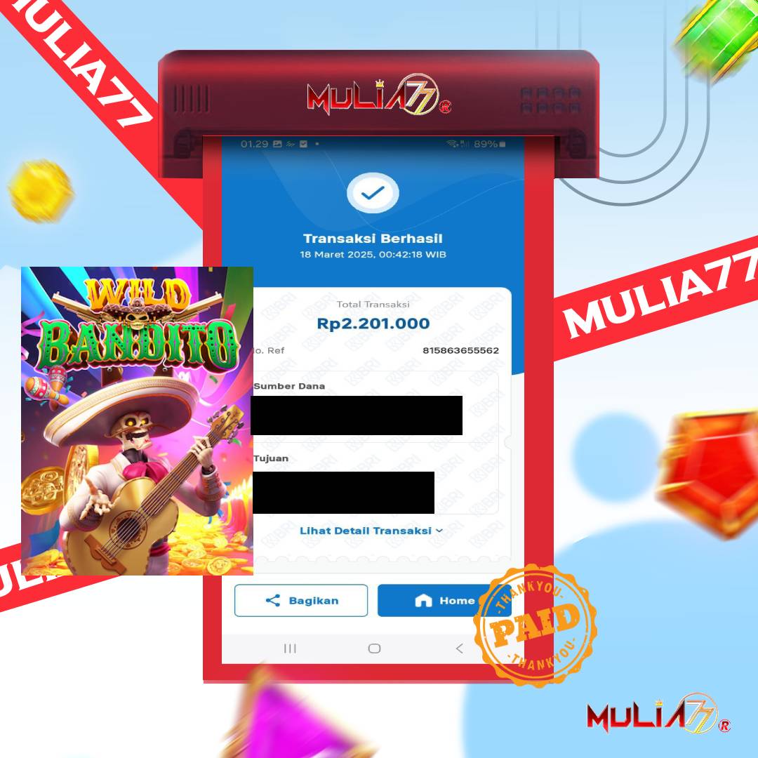 Menang Jackpot Slot Online Gacor MULIA77 Resmi Rp 2.201.000