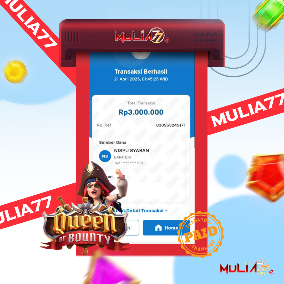 Menang Jackpot Slot Online Gacor MULIA77 Resmi Rp 3.000.000