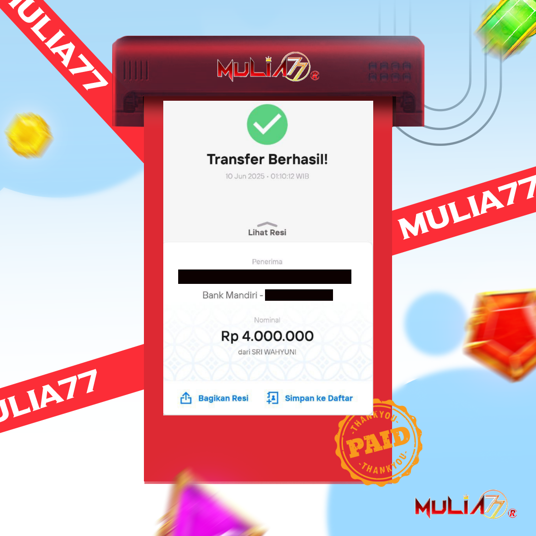 Menang Jackpot Slot Online Gacor MULIA77 Resmi Rp 4.000.000