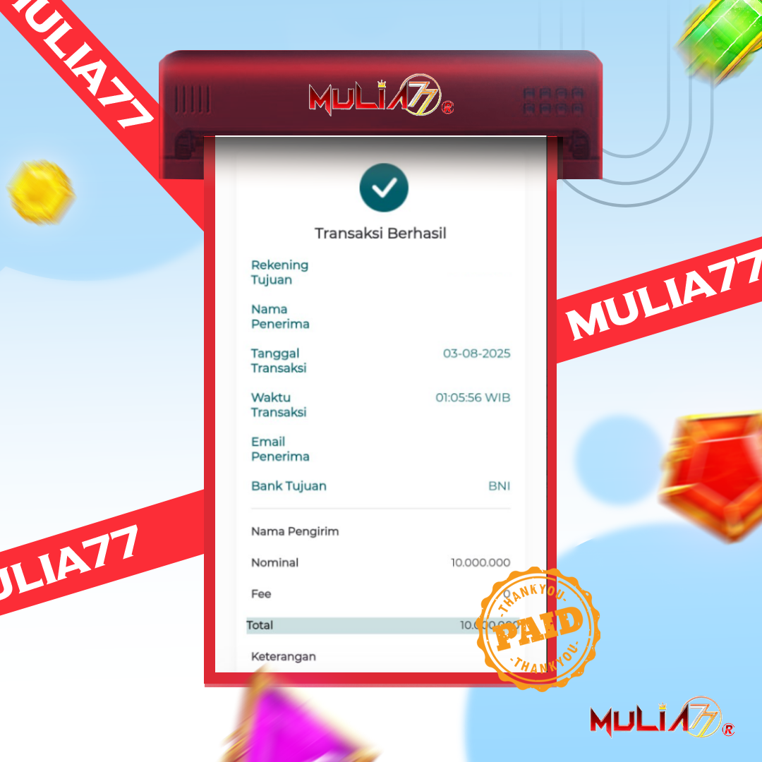 Menang Jackpot Slot Online Gacor MULIA77 Resmi Rp 10.000.000
