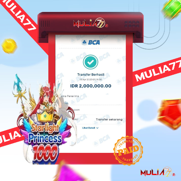 Menang Jackpot Slot Online Gacor MULIA77 Resmi Rp 2.000.000
