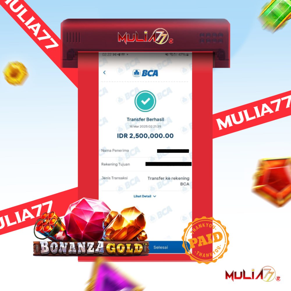 Menang Jackpot Slot Online Gacor MULIA77 Resmi Rp 2.500.000