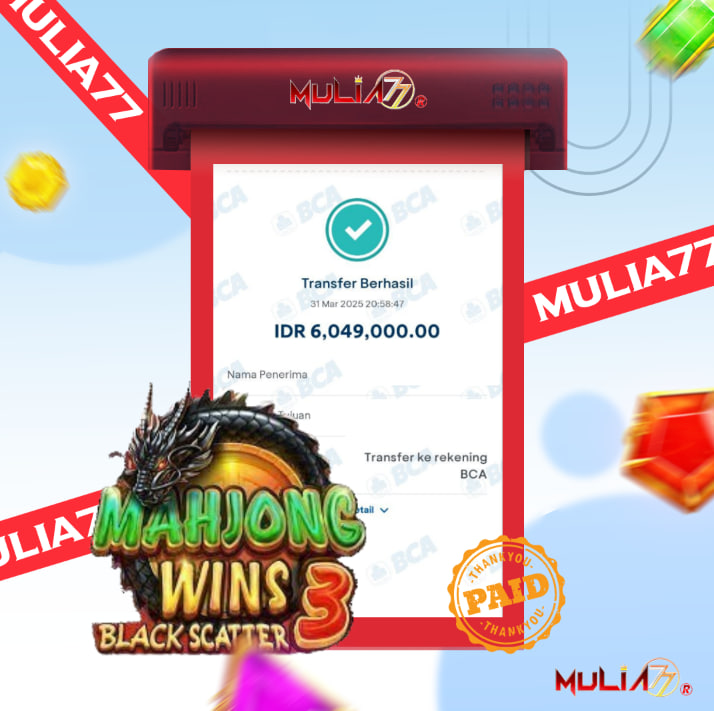 Menang Jackpot Slot Online Gacor MULIA77 Resmi Rp 6.049.000