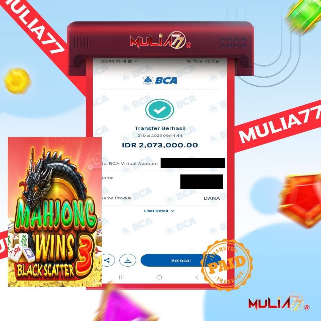 Menang Jackpot Slot Online Gacor MULIA77 Resmi Rp 2.073.000