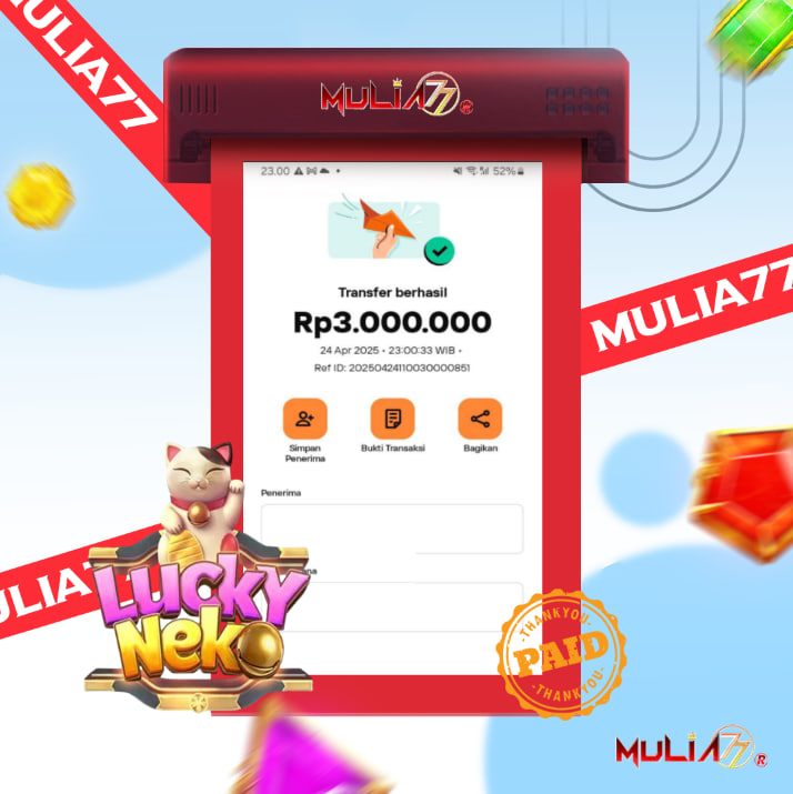 Menang Jackpot Slot Online Gacor MULIA77 Resmi Rp 3.000.000