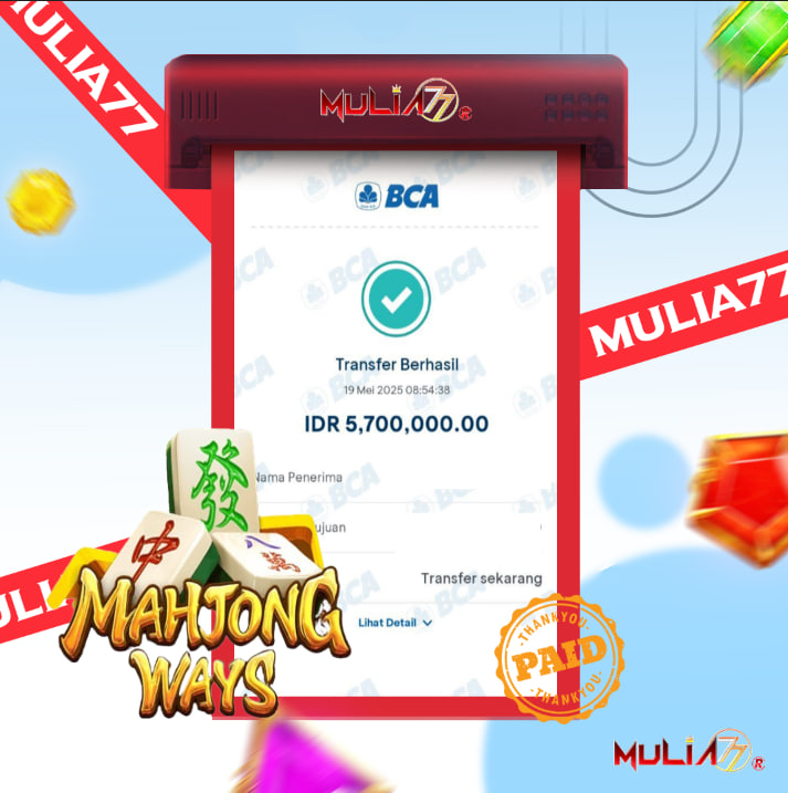 Menang Jackpot Slot Online Gacor MULIA77 Resmi Rp 5.700.000