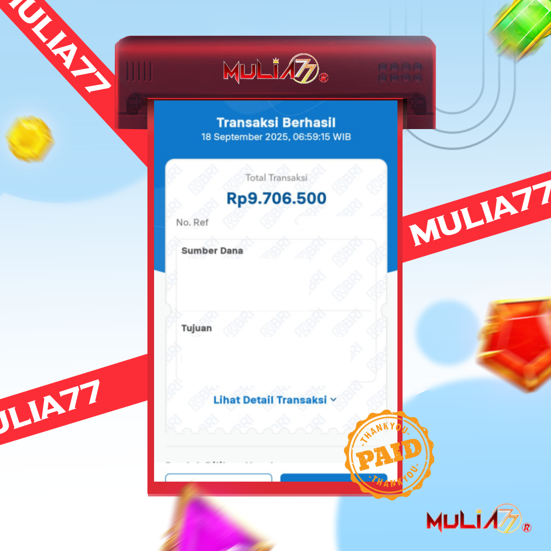 Menang Jackpot Slot Online Gacor MULIA77 Resmi Rp9.706.500