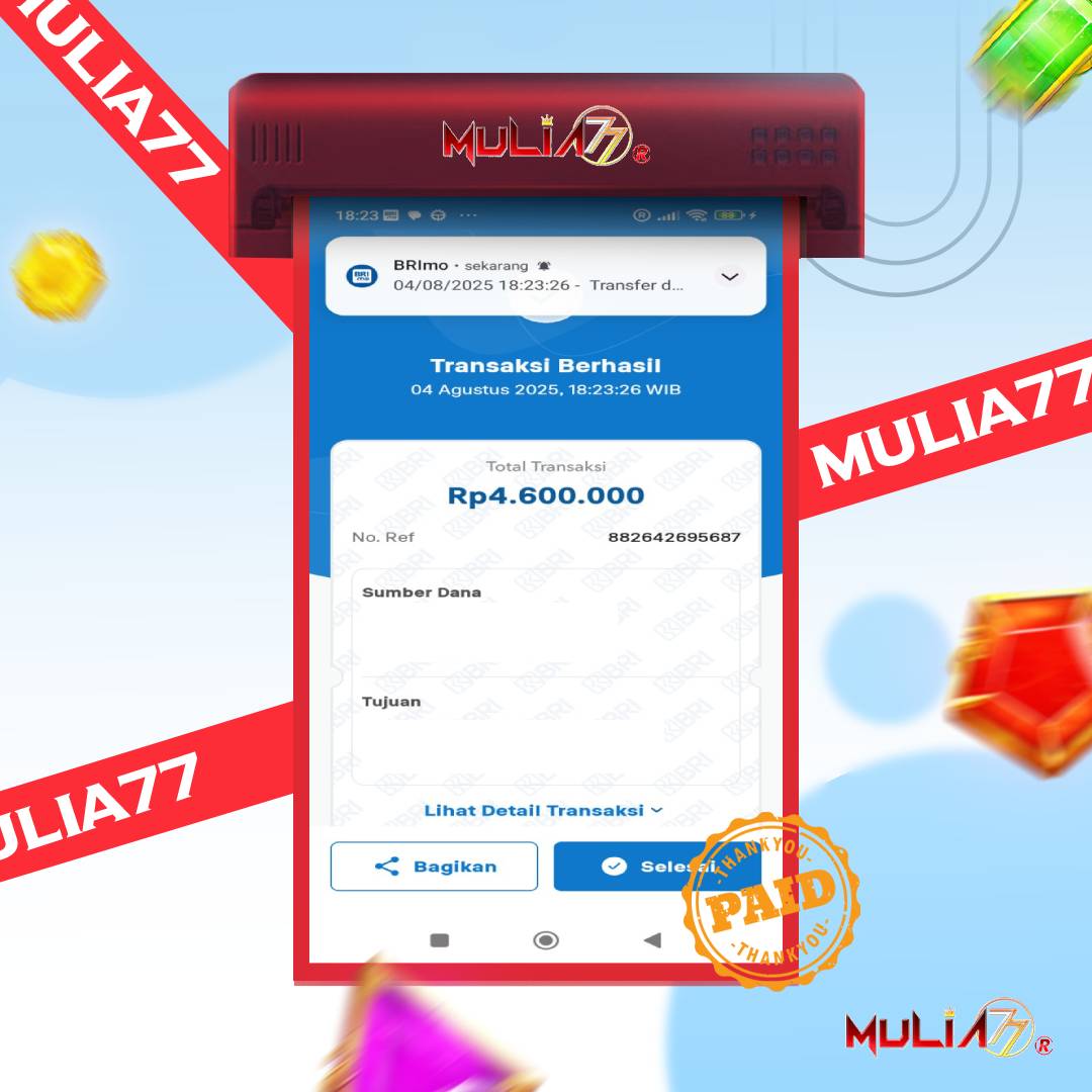 Menang Jackpot Slot Online Gacor MULIA77 Resmi Rp 4.600.000