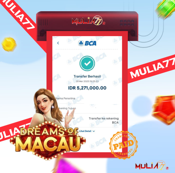 Menang Jackpot Slot Online Gacor MULIA77 Resmi Rp 5.271.000