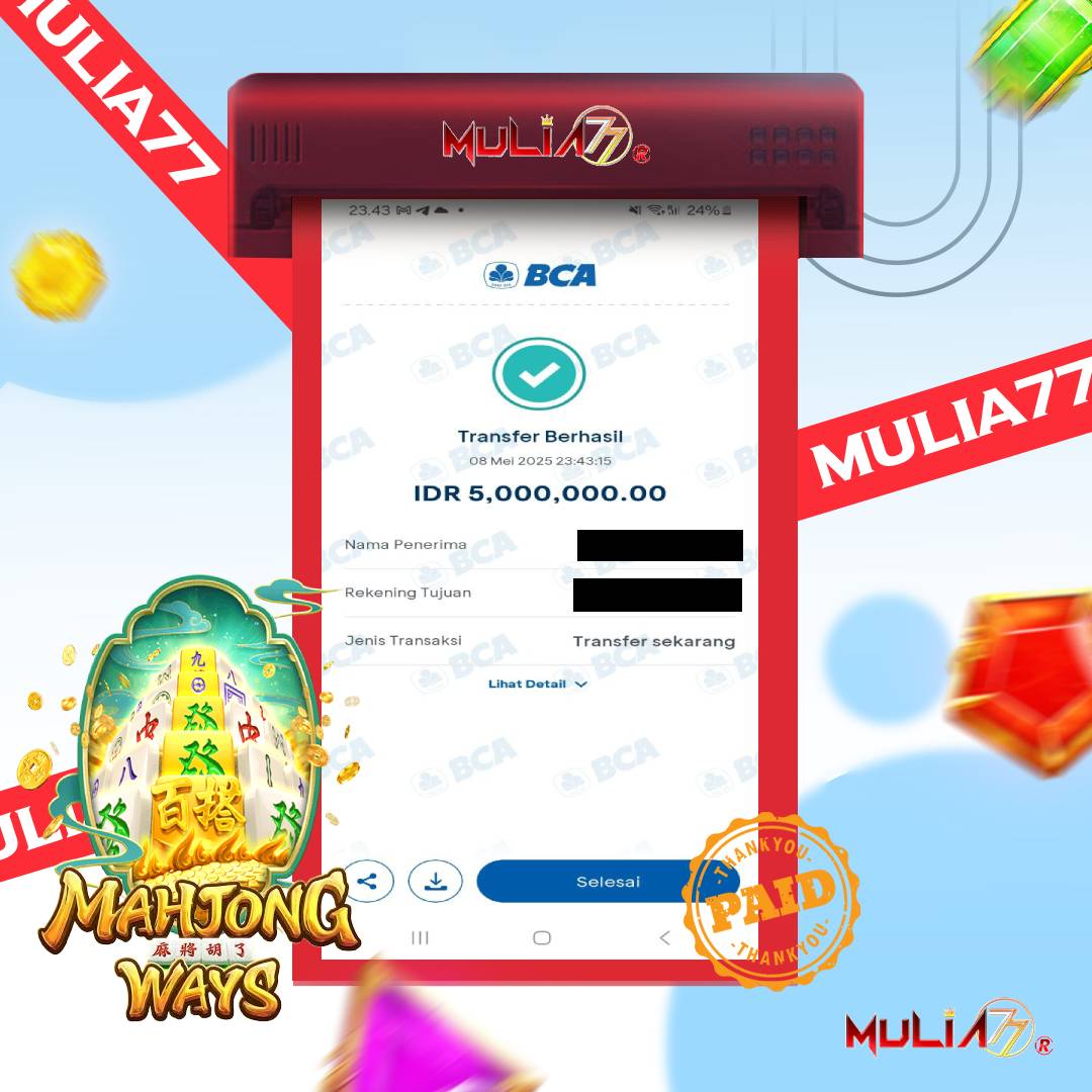 Menang Jackpot Slot Online Gacor MULIA77 Resmi Rp 5.000.000