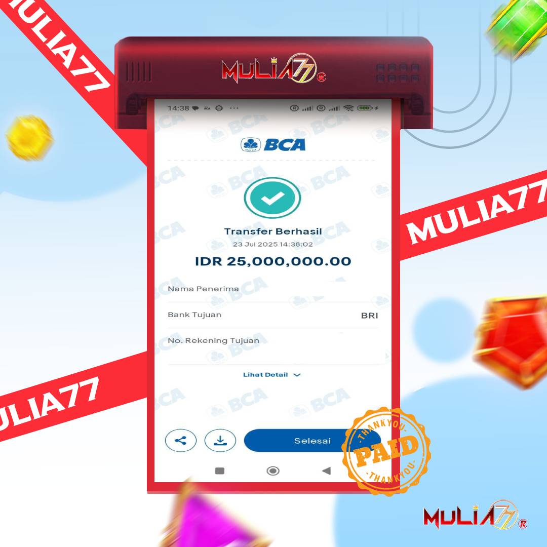 Menang Jackpot Slot Online Gacor MULIA77 Resmi Rp 25.000.000